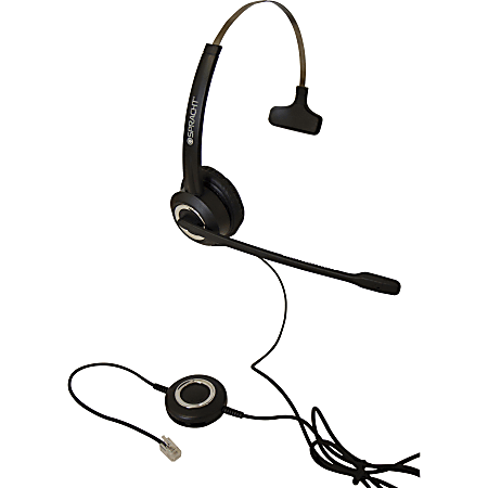 Spracht ZUMRJ9M Headset - Mono - RJ-9 - Wired - Over-the-head - Monaural