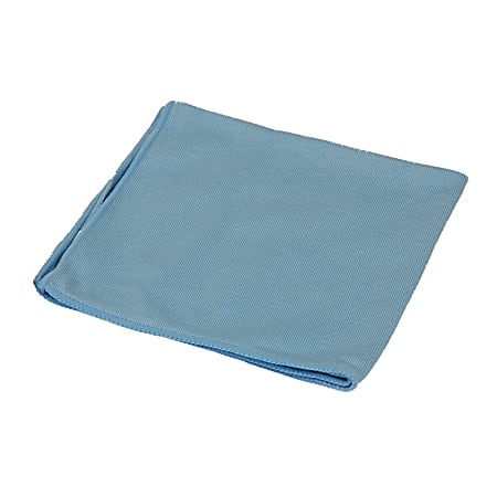 Ocedar Commercial MaxiPlus Microfiber Cloths, 16" x 16", Blue, Pack Of 12 Cloths