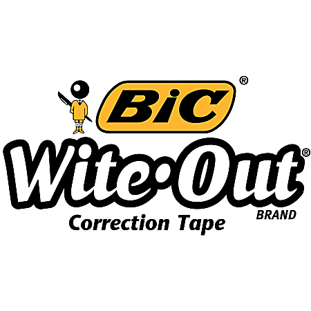 BIC Wite Out EZ CORRECT Grip Correction Tape 33.50 ft Length 1 Lines White  Tape Rubber Grip 2 Pack White - ODP Business Solutions