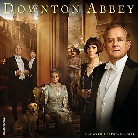 Willow Creek Press Characters Monthly Wall Calendar, 12" x 12", Downton Abbey, January To December 2021