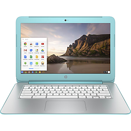 HP Chromebook 14-x000 14-x030nr 14" LCD Chromebook - NVIDIA Tegra K1 Quad-core (4 Core) 2.30 GHz - 2 GB DDR3L SDRAM - 16 GB Flash Memory - Chrome OS - 1366 x 768 - Snow White, Ocean Turquoise - Refurbished