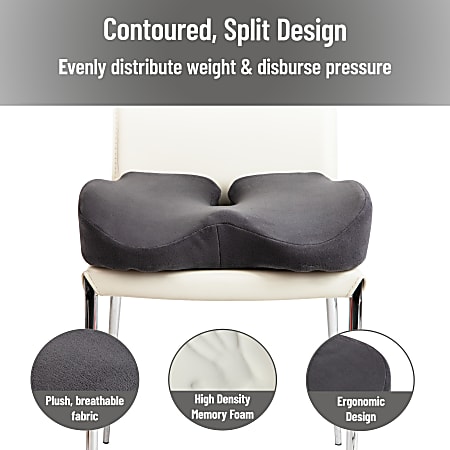 Mind Reader Harmony Collection Orthopedic Seat Cushion Removable