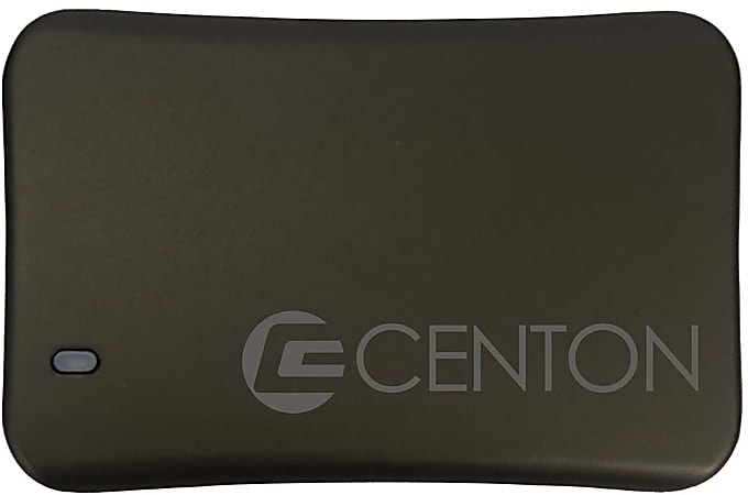 Centon Dash Series External USB-C Solid State Drive, 500GB, Black