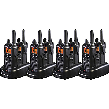 Midland Radio FRS Business Radio Bundle - 36 Radio Channels - Silent Operation - AAA - Nickel Metal Hydride (NiMH) - Black - 1 Each
