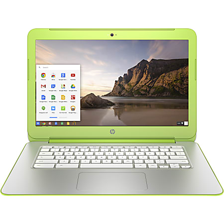 HP Chromebook 14-x000 14-x040nr 14" LCD Chromebook - NVIDIA Tegra K1 Quad-core (4 Core) 2.30 GHz - 2 GB DDR3L SDRAM - 16 GB Flash Memory - Chrome OS - 1600 x 900 - Snow White, Neon Green - Refurbished