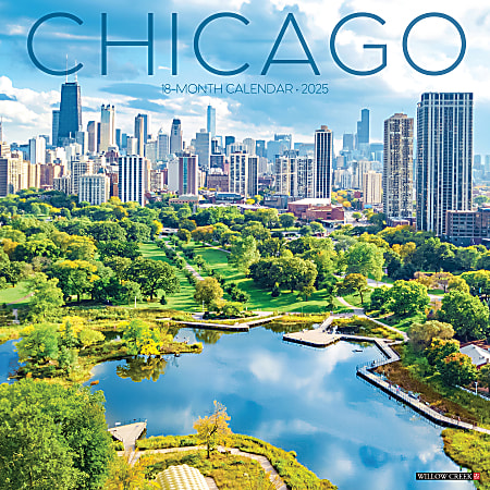 2025 Willow Creek Press Monthly Wall Calendar, 12" x 12", Travel, January To December 2025