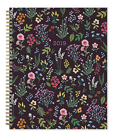 Blue Sky™ Londonberry Weekly/Monthly Wirebound Planner, 8-1/2" x 11", Multicolor, January To December 2020, 115538