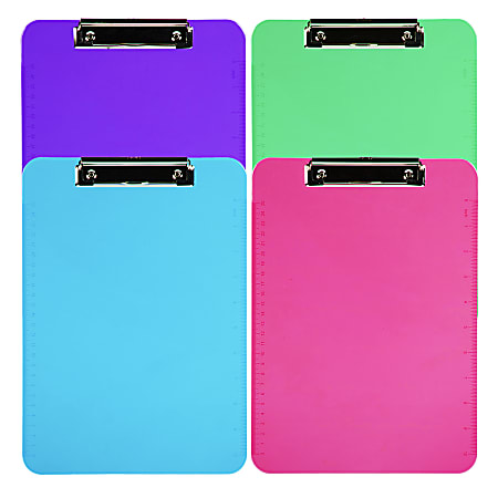 JAM Paper Letter Size Clipboards With Low Profile Metal Clips 12 12 x 9 ...