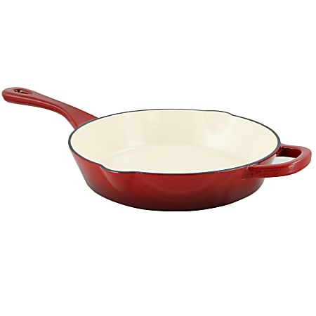 Cuisinart Enameled Cast Iron 10 Round Fry Pan - Red