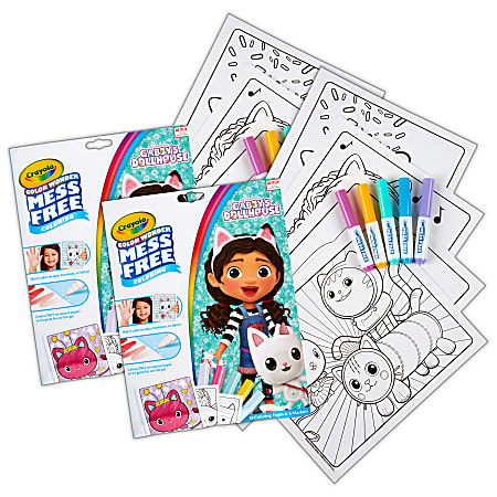 Crayola Color Wonder Coloring Pad & Markers, Gabby’s Dollhouse, Pack Of 2 Sets
