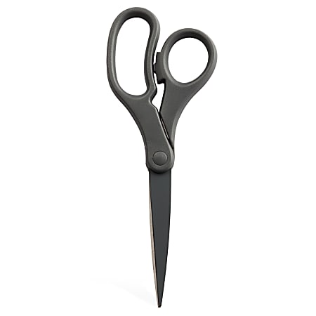 JAM Paper® Precision Scissors, 8", Pointed, Gray