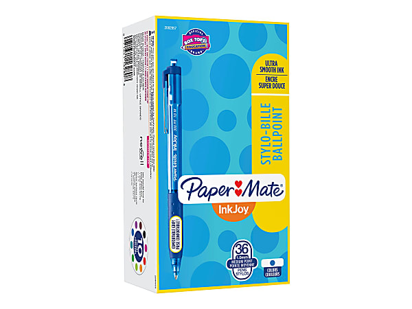 Paper Mate InkJoy 300 RT - Ballpoint pen - blue - 1 mm - medium - retractable (pack of 36)