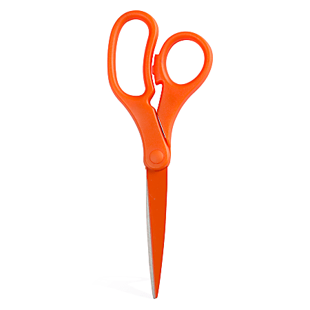 JAM Paper® Precision Scissors, 8", Pointed, Orange