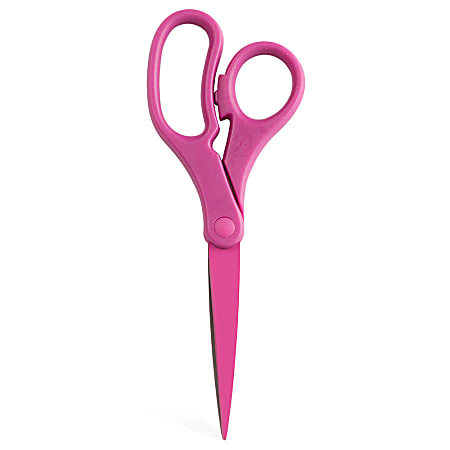JAM Paper® Precision Scissors, 8", Pointed, Pink