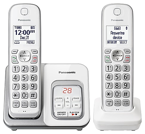 Panasonic KX TGD532W DECT 6.0 PLUS Expandable Digital Cordless