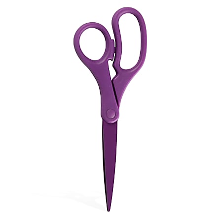 JAM Paper® Precision Scissors, 8", Pointed, Purple