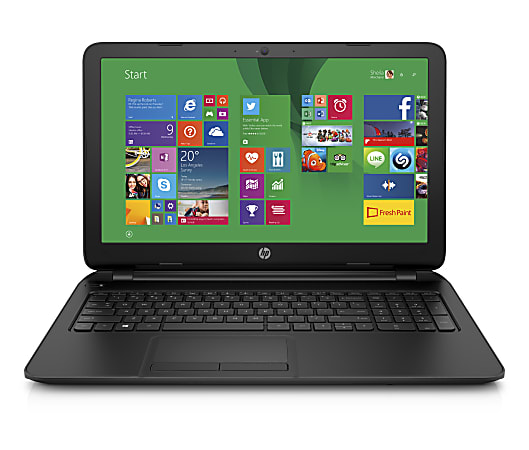HP 15-f100dx 15.6" Touchscreen LCD Notebook - AMD A-Series A8-6410 Quad-core (4 Core) 2 GHz - 4 GB DDR3L SDRAM - 500 GB HDD - Windows 8.1 64-bit - 1366 x 768 - BrightView - Black - Refurbished