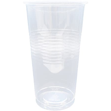 Genuine Joe 20 oz Transparent Beverage Cups - 50 / Bag - 12 / Carton - Clear - Plastic - Beverage, Picnic, Company, Event