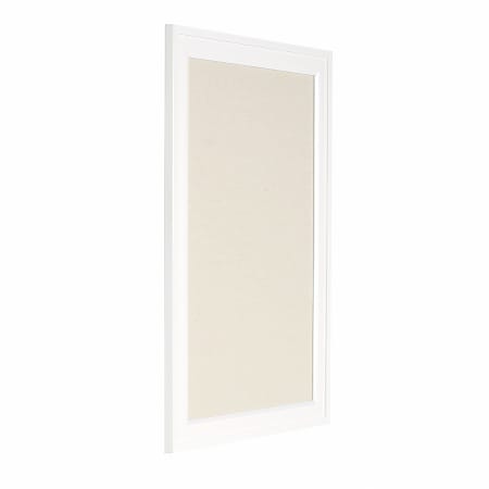 DesignOvations Bosc Non-Magnetic Framed Linen Fabric Pinboard, 18-1/2" x 27-1/2", Beige, White Plastic Frame