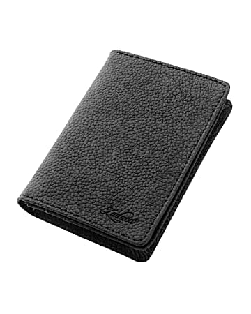 Zodaca Genuine Leather Card Holder, Black