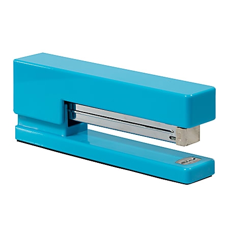 JAM Paper® Plastic Stapler, 2-1/2"H x 1-1/8"W x 6"D, Blue