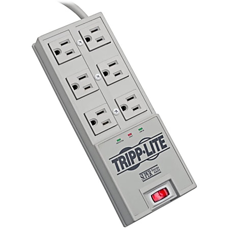 Eaton Tripp Lite Series Surge Protector Power Strip 6 Outlet 6' Cord 2420 Joules Auto Shut Off - Surge protector - TR6