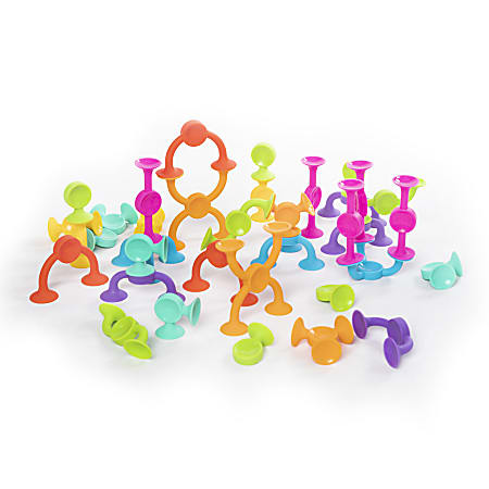 Fat Brain Toy Company Squigz 2.0 Multicolor Set Of 36 Pieces