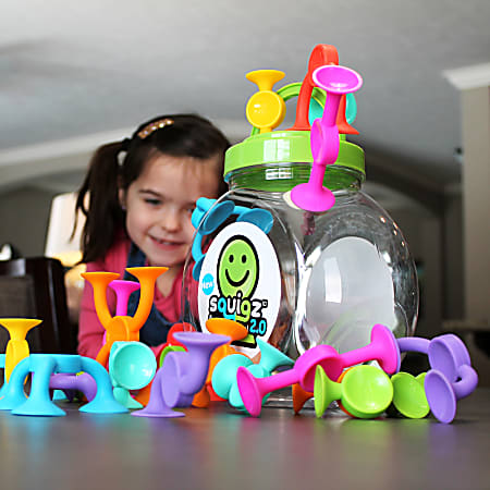Fat Brain Toy Company Squigz 2.0 Multicolor Set Of 36 Pieces