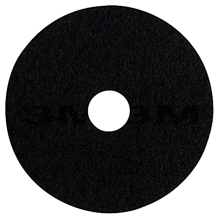 3M™ 7200 Stripping Floor Pads, 13" Diameter, Black, Box Of 5 Pads