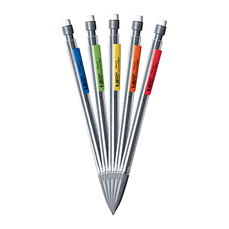 Bic Mechanical Pencils, Xtra Precision, 0.5 mm, Clear Barrel, 12 Ea