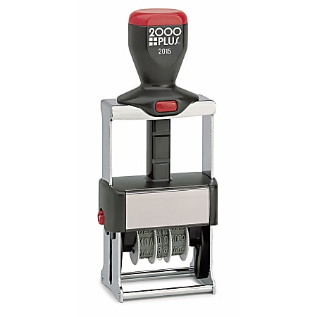 2000 PLUS® Self-Inking Date Stamp, Red