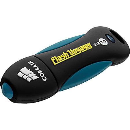 Corsair 16GB Flash Voyager USB 3.0 Flash Drive - 16 GB - USB 3.0 - 200 MB/s Read Speed - 25 MB/s Write Speed - Black