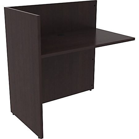 Lorell® 42"W Reception Desk Return, Espresso