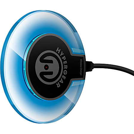 Hypercel UFO Qi Wireless Charging Pad - 120 V AC, 230 V AC Input - 5 V DC Output - Input connectors: USB