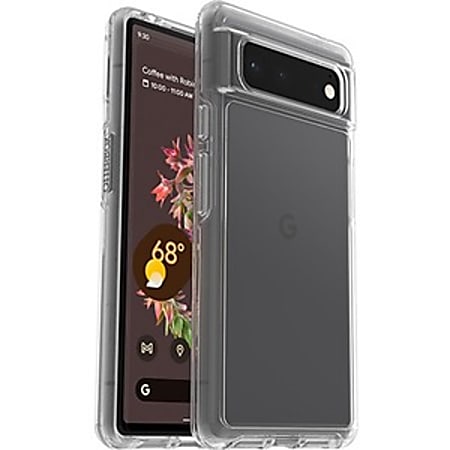 OtterBox PIXEL 6 Symmetry Series Clear Antimicrobial Case - For Google Pixel 6 Smartphone - Clear - Drop Resistant, Bump Resistant, Bacterial Resistant, Scrape Resistant - Polycarbonate, Synthetic Rubber, Plastic - Retail
