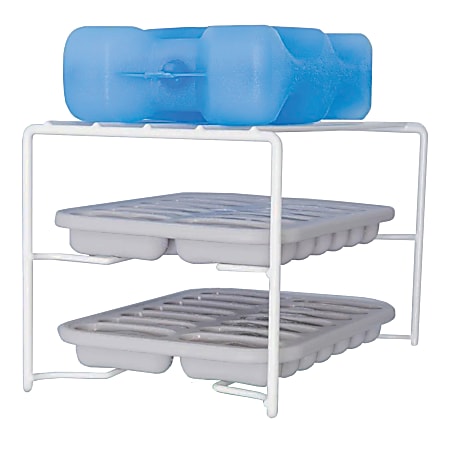Better Houseware 2-Shelf Ice Tray Caddy, 5-3/4"H x 5-1/4"W x 9-3/4"D, Beige