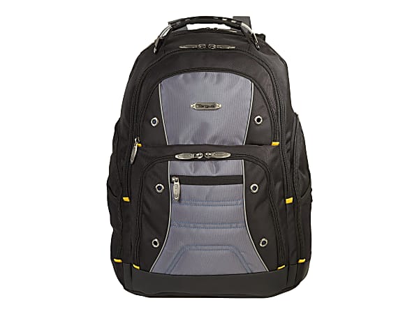 Targus Drifter II TSB239US Rugged Backpack For Up To 17" Laptops, Black/Gray