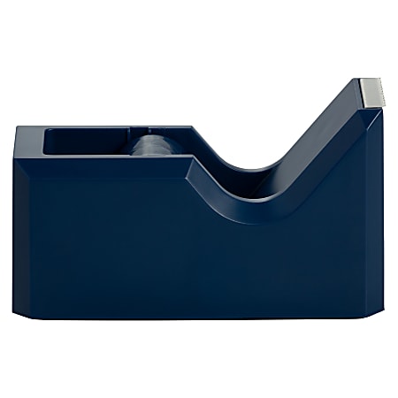 JAM PAPER Colorful Desk Tape Dispensers Sold Individually Navy Blue 