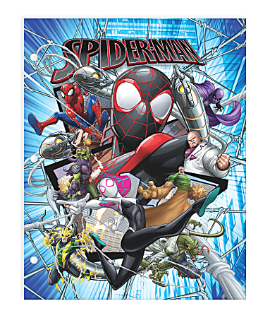 Innovative Designs 2-Pocket Licensed Paper Folder, 8-1/2" x 11", Spiderman