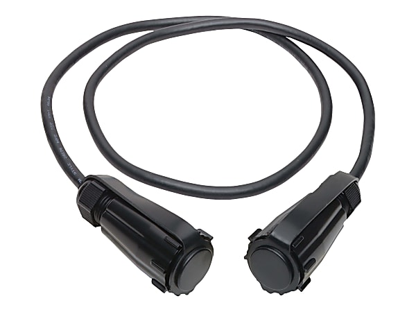 Eaton Tripp Lite Series High-Speed HDMI Cable (M/M) - 4K 60 Hz, HDR, Industrial, IP68, Hooded Connectors, Black, 3 ft. - 3 ft HDMI A/V Cable for Monitor, Audio/Video Device, HDTV, Notebook, TV, PC - First End: 1 x HDMI Male Digital Audio/Video