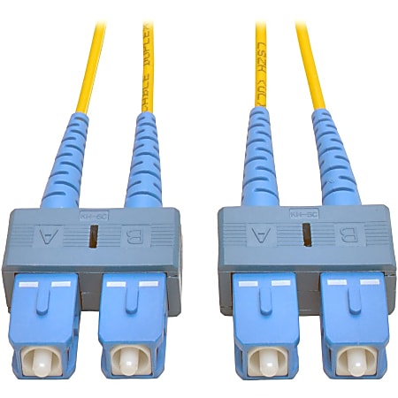 Tripp Lite 5M Duplex Singlemode 9/125 Fiber Optic Patch Cable SC/SC 16' 16ft 5 Meter - SC Male - SC Male - 16.4ft - Yellow