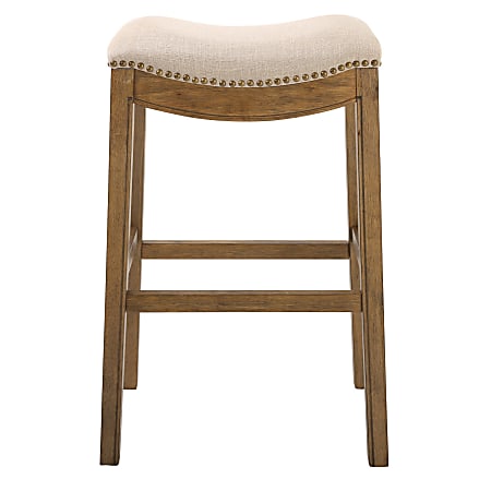 New Ridge Home Goods Saddle Style Bar Stool NaturalCream Office