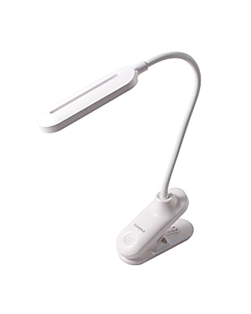INNOKA Clip-On Gooseneck LED Desk Lamp, White
