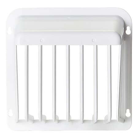 Hy-Guard® Exclusion 6” Plastic Code-Compliant Dryer Exhaust VentGuard™, White