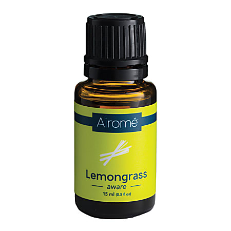 Airome Essential Oils, Lemongrass, 0.5 Fl Oz, Pack Of 2 Bottles