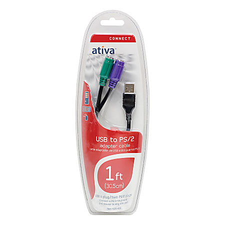 Ativa™ PS/2 To USB Adapter