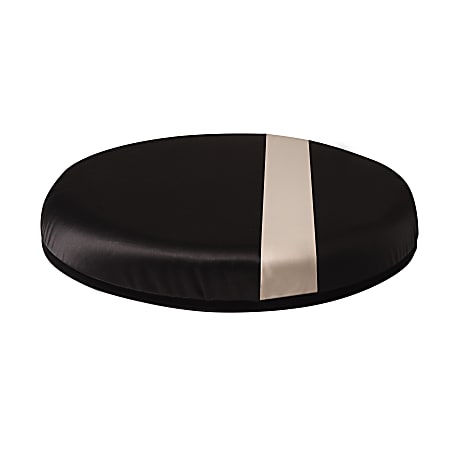 Vivi Relax-A-Bac™ Swivel Seat Cushion, 1 3/8"H x 12"W x 12"D, Black/Tan