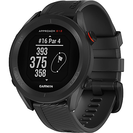 Garmin Approach S12 GPS Watch - 43.7 mm - 43.7 mm - Odometer - Clock Display, Timer - 122.07 MB - 0.9" - 0100247200