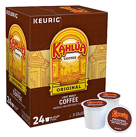 Kahlua Single Serve Coffee K Cup Pods Arabica Carton Of 24