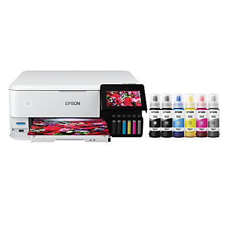 Epson® ET-8500 Wireless All-In-One Color Inkjet Printer